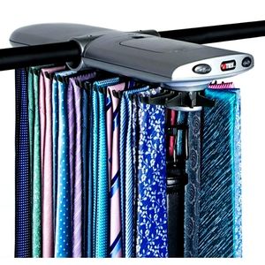 Deluxe electronic tie rack